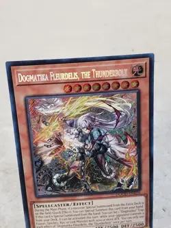 Dogmatika Fleurdelis, the Thunderbolt DOOD-EN026 Secret Rare 1st Edition Yugioh - Image 3