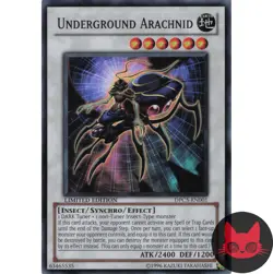 Yugioh Underground Arachnid DPC5-EN001 Suoer Rare NM - Image 1