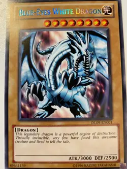 Yugioh Blue-Eyes White Dragon DL09-EN001 Rare BLUE NR NM - Image 1