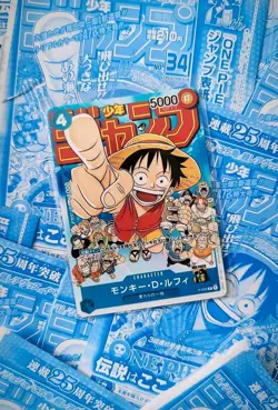 ONE PIECE Card Monkey D Luffy P-033 PROMO Weekly Shonen Jump SEALED - Image 1