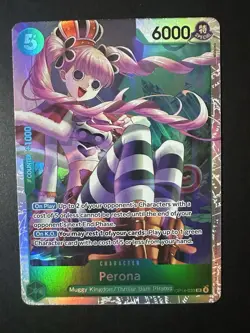 One Piece TCG - The Azure Sea's Seven - Perona OP14-033 SR - NM Foil - Image 1