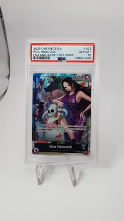 2025 ONE PIECE PROMOS PSA MAGAZINE EXCLUSIVE #038 BOA HANCOCK PSA 10 - Image 1