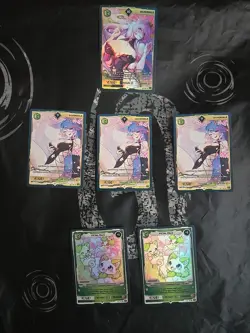 VCARD Rising Stars Silvervale First Edition Box Holo 10 Card Set - Image 1