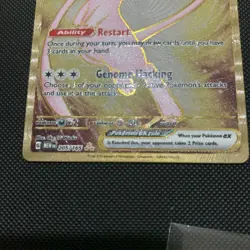 Mew EX Gold Metal Card 205/165 Scarlet Violet 151 Secret Rare Pokemon - Image 2