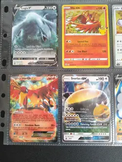 pokemon cards lot binder page 18 cards - Image 4