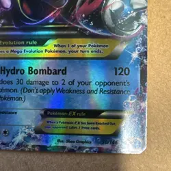 Pokemon TCG Mega M Blastoise EX Holo Card 30/146 Ultra Rare 2016 XY - Image 5