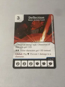 DEFLECTION * BASIC ACTION CARD OP PROMO Marvel Dice Masters Wizkids - Image 1
