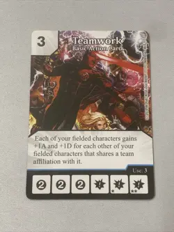 TEAMWORK * BASIC ACTION CARD OP PROMO Marvel Dice Masters Wizkids - Image 1