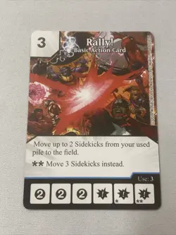 RALLY! * BASIC ACTION CARD OP PROMO Marvel Dice Masters Wizkids - Image 1