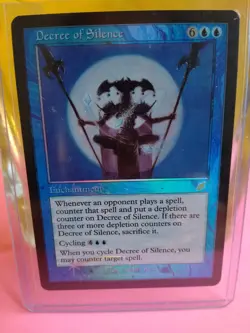 MTG Magic The Gathering Decree of Silence #32 Scourge 2003 SCG Foil 1x NM - Image 3