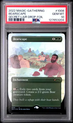 2022 MAGIC: THE GATHERING SECRET LAIR DROP FOIL #1008 BEARSCAPE PSA 10 - Image 1