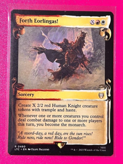 MTG **Forth Eorlingas!** *Showcase Scrolls* -Lord of the Rings (LTC)- Near Mint - Image 1