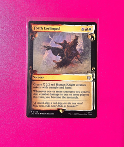 MTG **Forth Eorlingas!** *Showcase Scrolls* -Lord of the Rings (LTC)- Near Mint - Image 2