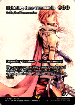 Lightning, Lone Commando (Showcase) #54 || MTG - Final Fantasy || 2025 - Image 1