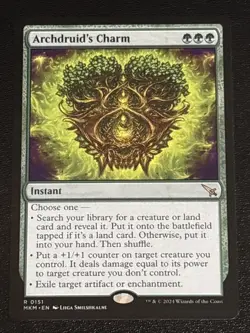 MTG Murders at Karlov Manor Archdruid's Charm 0151 NM Rare - Image 1