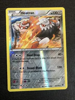 Pokemon Phantom Forces Heatran - 63/119 - Rare - Reverse Holo LP - Image 1