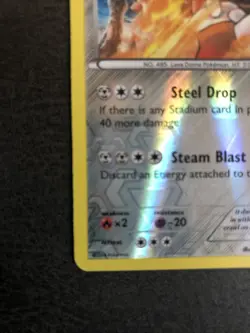 Pokemon Phantom Forces Heatran - 63/119 - Rare - Reverse Holo LP - Image 4