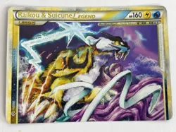 Pokemon Raikou & Suicune Legend Top Half 92/95 LP - Image 1