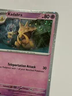 A SWIRL Pokemon Kadabra 064/165 Cosmos Holo Promo Variant Scarlet & Violet 151 - Image 3