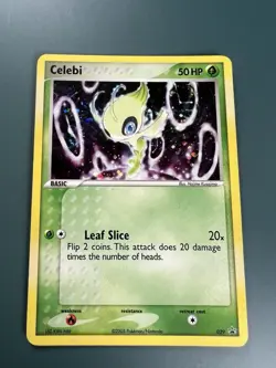 Pokemon TCG Celebi Nintendo Black Star Promos 29 Holo Promo Card LP - Image 1