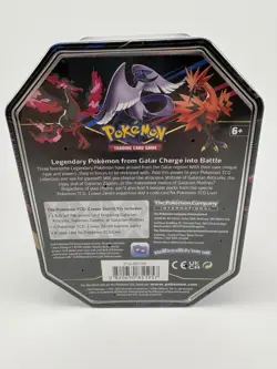 Pokemon TCG Sealed Crown Zenith Galarian Zapdos Tin 4 Packs with Promo - Image 2