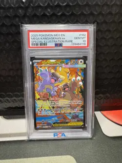 2025 Pokemon Mega Evolution Mega Kangaskhan EX Special Illustration Rare PSA 10 - Image 1