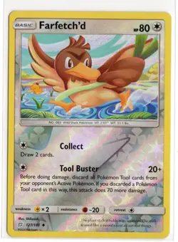 2019 Pokemon Farfetch'd Sun Moon Team Up 127 Reverse Holo - Image 1