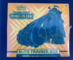 Pokemon TCG Rebel Clash Elite Trainer Box New and Sealed small tear - Image 1