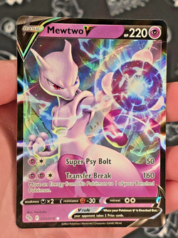 Mewtwo V 030/078 - SWSH Sword & Shield: Pokemon GO Holo - Pokemon TCG - NM - Image 2