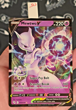 Mewtwo V 030/078 - SWSH Sword & Shield: Pokemon GO Holo - Pokemon TCG - NM - Image 5