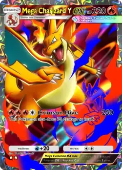 Mega Charizard Y EX - 2-Star Rare - Pokemon TCG Pocket - Crimson Blaze (Trading) - Image 1