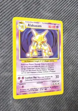 Pokemon TCG Alakazam Base Set 1/102 Holo Unlimited Holo Rare NM - Image 2