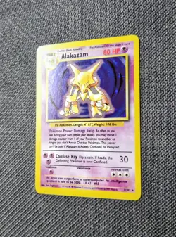 Pokemon TCG Alakazam Base Set 1/102 Holo Unlimited Holo Rare NM - Image 3