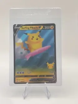 Pokemon TCG - CELEBRATIONS - SURFING PIKACHU V 008/025 LP - Image 1