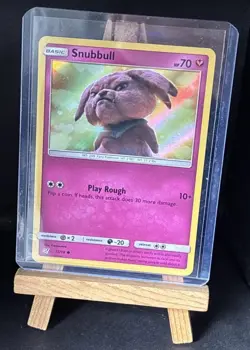 NM | Pokemon TCG | Snubbull 15/18 | Detective Pikachu | Holo | Common - Image 1