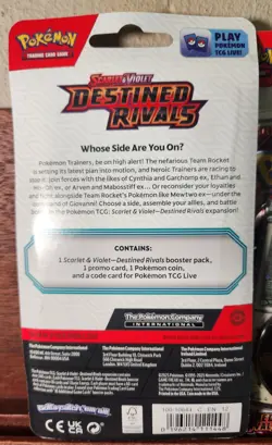 Lot Of 16 Pokemon Destined Rivals Booster Pack Eevee Promo Checklane Blister - Image 3