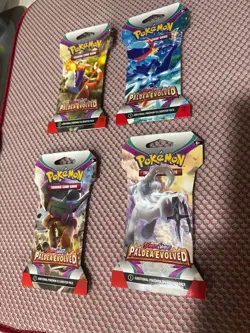 Pokemon Paldea Evolved Sleeved Booster Packs x4 Scarlet & Violet New Sealed - Image 1
