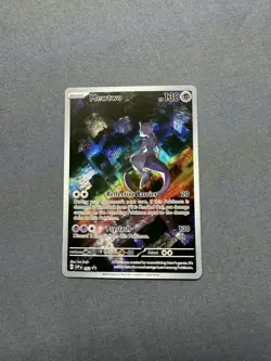 Pokemon 151 TCG Mewtwo 052 Black Star Promo SVP Holo - Image 1