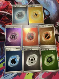 Pokemon TCG Scarlet Violet 151 Holo energy Complete Set SWIRLS: See Description - Image 1