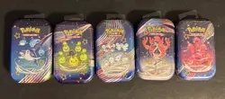 Pokemon Paldean Fates Mini Tin Scarlet & Violet TCG Complete Set. Factory Sealed - Image 1
