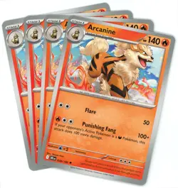 x4 Arcanine - 028/182 - Destined Rivals - NM/M - Pokemon - English - Image 1