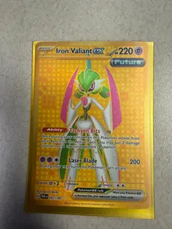 Iron Valiant ex, Pokemon SV04: Paradox Rift Hyper Rare, 261/182 NM - Image 1