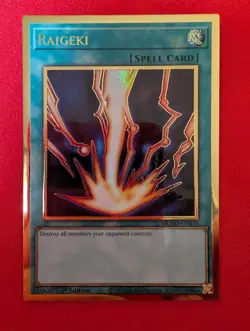 Yu-Gi-Oh TCG Maximum Gold: El Dorado #MGED-EN038 Raigeki Gold Rare,1st Edition - Image 1
