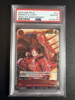 2023 One Piece OP05 Monkey D. Luffy 1st Anniversary ST01-012 PSA 10 English - Image 1
