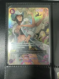 Ms. All Sunday (SP) OP04-064 Wings of The Captain Foil English One Piece TCG NM - Image 1