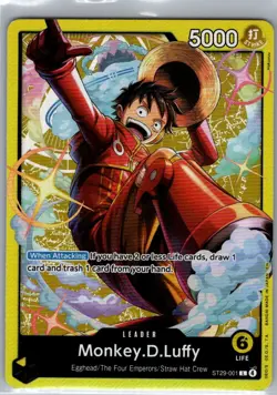 Monkey.D.Luffy ST29-001 English Starter Deck 29: Egghead - One Piece Card - NM - Image 1