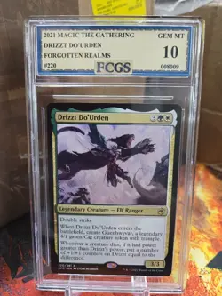 Magic The Gathering Forgotten Realms Drizzt Do'Urden!!! FCGS 10 GEM MINT!!! - Image 1