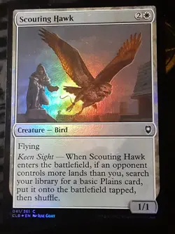 Scouting Hawk FOIL , Commander Lengends BBG , NM , MTG, FREE SHIPPING - Image 1