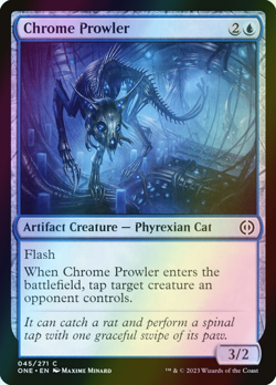 MTG Chrome Prowler Foil ** Phyrexia: All Will Be One ** English (NM) - Image 1
