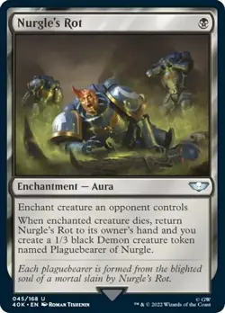 NURGLE'S ROT Universes Beyond Warhammer 40000 Commander MTG Magic - Image 1